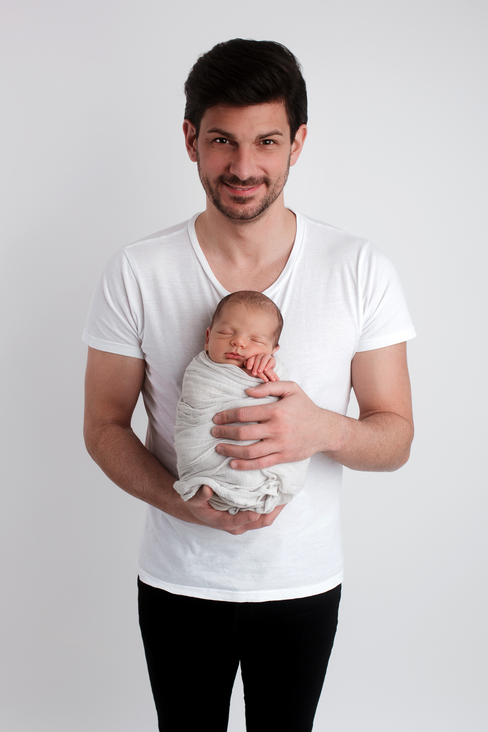 Papa und Baby - Neugeborenenshooting Zabergäu